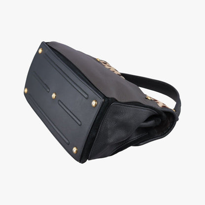 Saint Laurent Muse Two Black Brown Leather Calf Hair — view 6