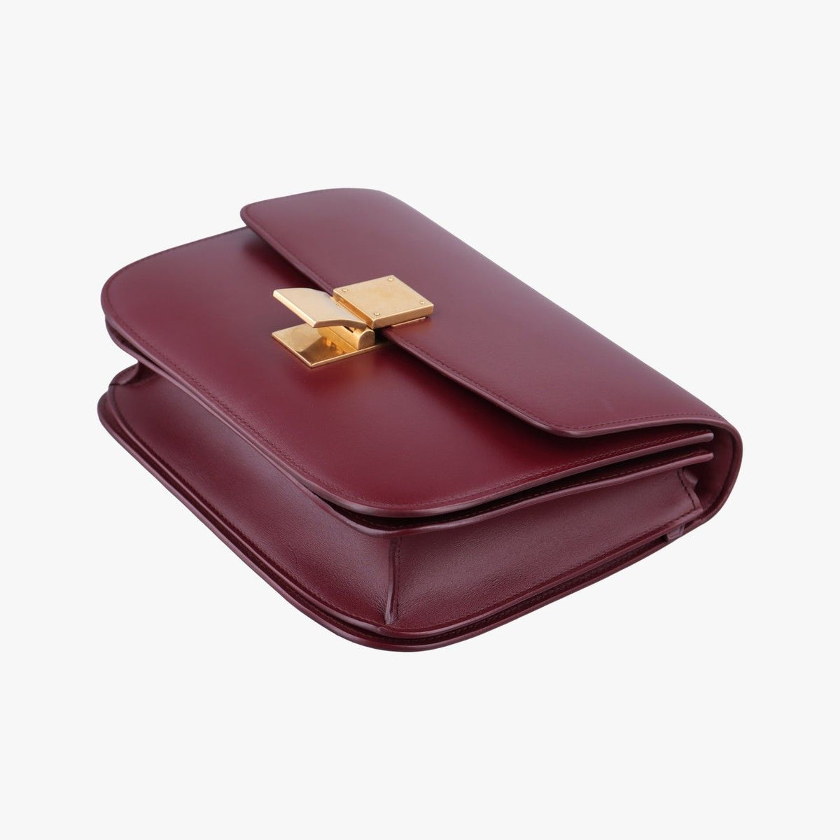 Celine Classic Box Wine Red Leather — view 4