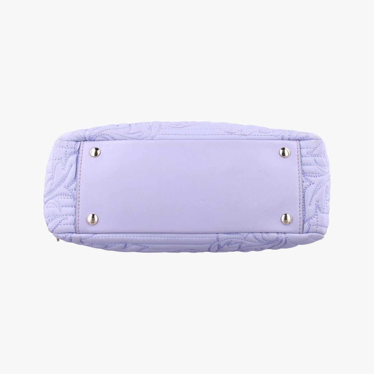 Versace Medusa Demeter Vanity Satchel Purple Leather — view 3