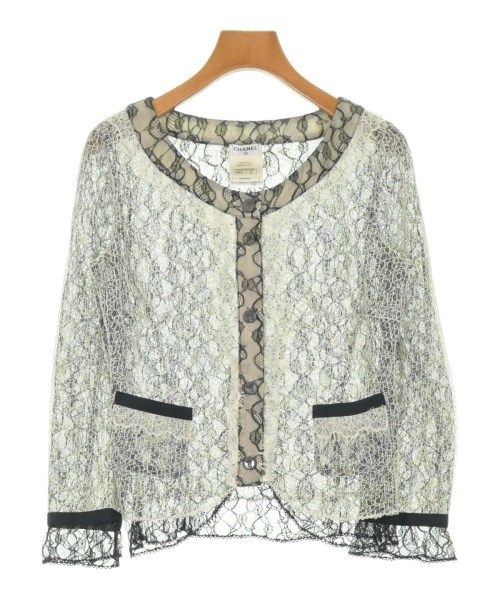 Chanel Collarless Jacket White