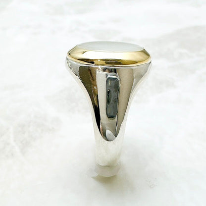 Tiffany & Co Shell Yellow Gold Silver Ring — view 6