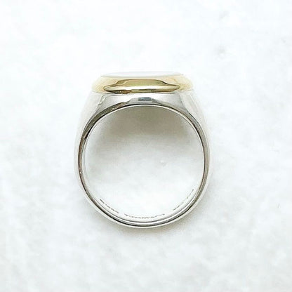 Tiffany & Co Shell Yellow Gold Silver Ring — view 7