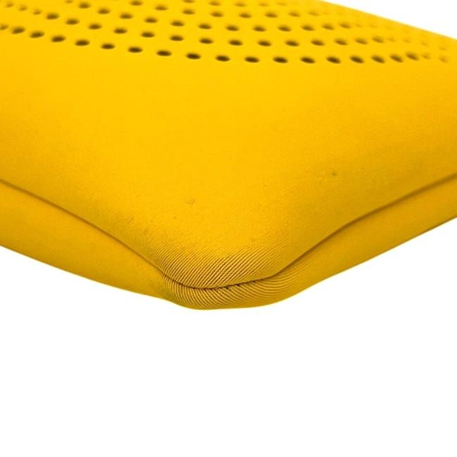 Hermes Pouch Neobain MM Case Polyester Yellow Perforated Logo — view 7