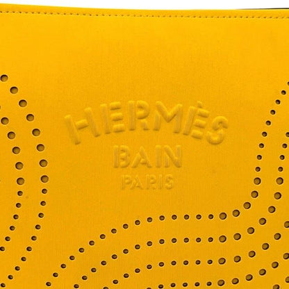 Hermes Pouch Neobain MM Case Polyester Yellow Perforated Logo — view 4