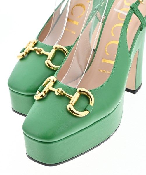 Gucci Pumps Heels Green — view 5