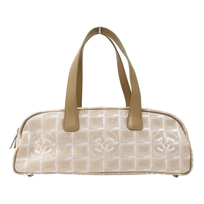 Chanel New Travel Bowling Bag Nylon Pink Silver
