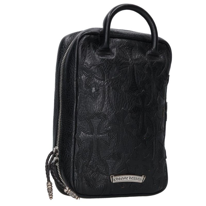 Chrome Hearts Everyday Carry SM Cemetery Cross Patch Leather Handbag — view 2