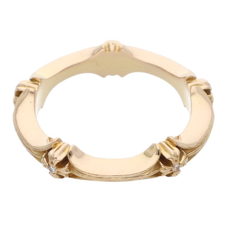 Chrome Hearts 22k Plus and Bone Diamond Gold Ring — view 2