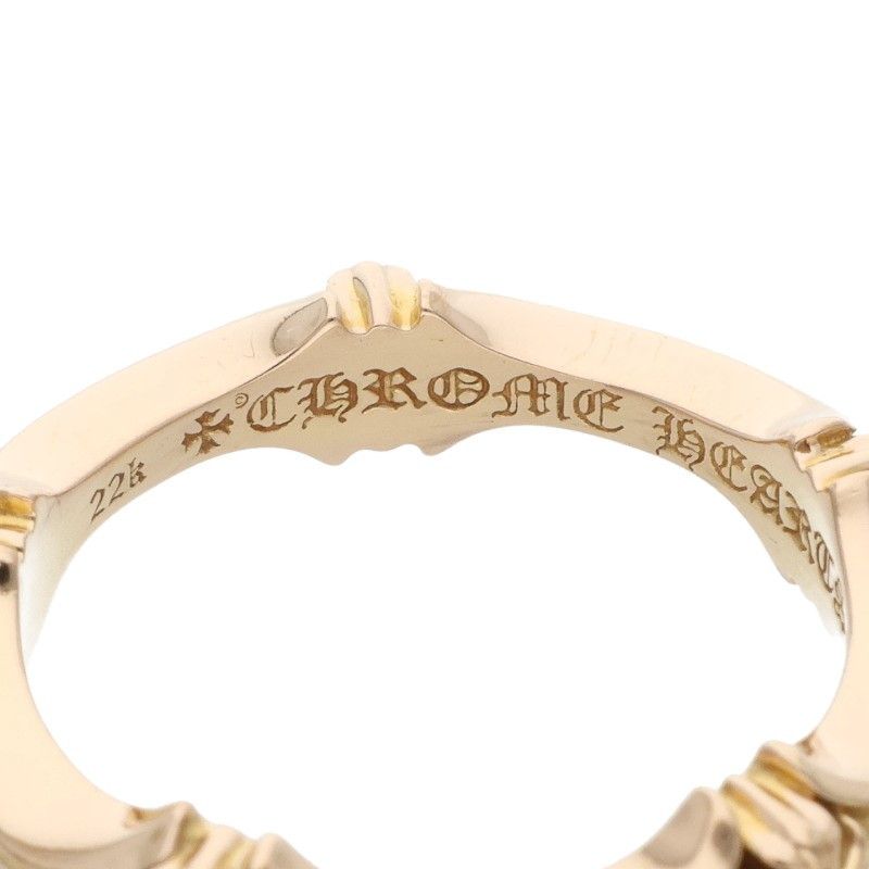 Chrome Hearts 22k Plus and Bone Diamond Gold Ring — view 3