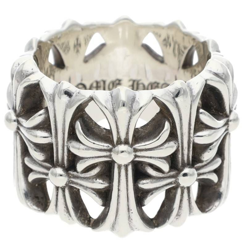 Chrome Hearts Cemetery Cross Silver Ring