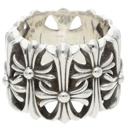 Chrome Hearts Cemetery Cross Silver Ring — view 2
