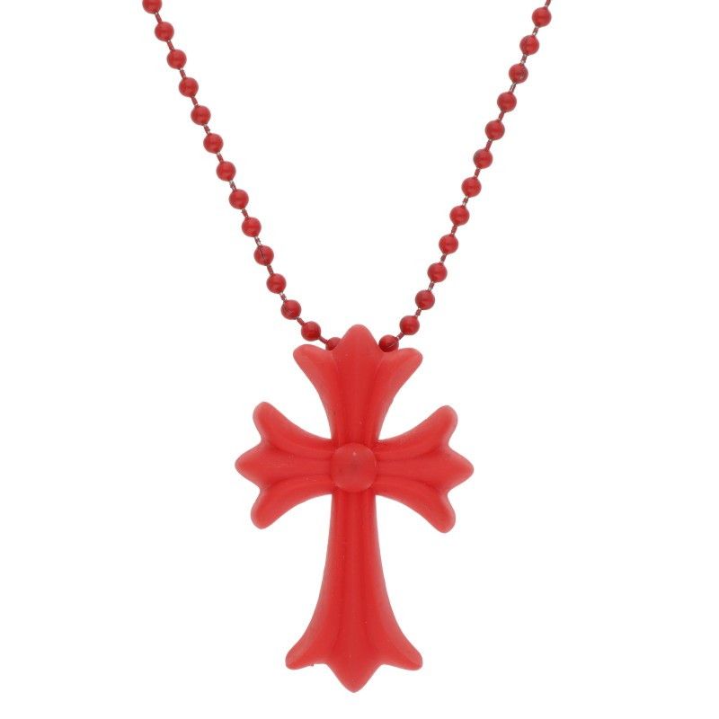 Chrome Hearts Rubber CH Cross Small CH Silicon Necklace