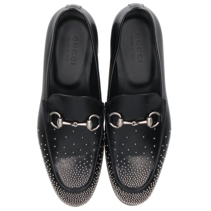 Gucci Horsebit Studded Loafers Shoes — view 4