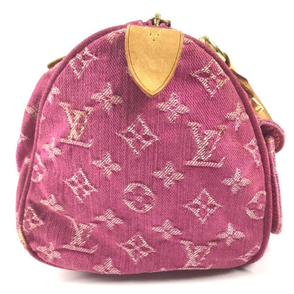 Louis Vuitton Handbag Neo Speedy Monogram Denim Canvas Pink — view 4