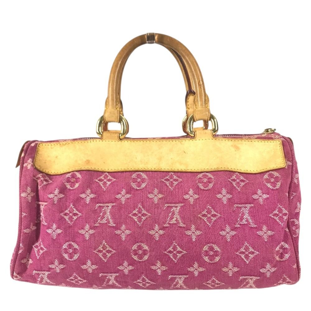 Louis Vuitton Handbag Neo Speedy Monogram Denim Canvas Pink — view 2