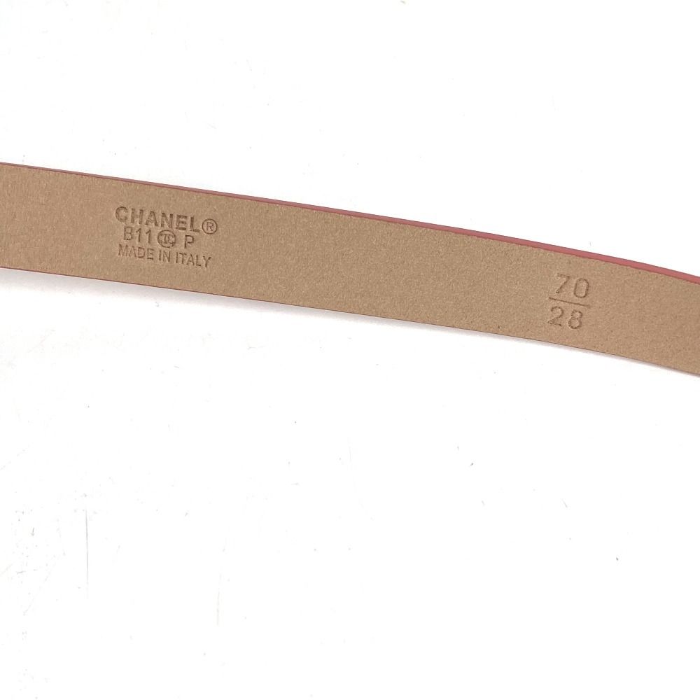 Chanel Belt CC Logo Patent Leather Pink — view 6
