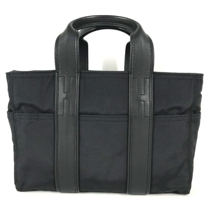 Hermes Handbag Acapulco PM Nylon Leather Black