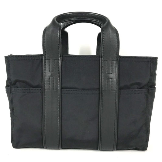 Hermes Handbag Acapulco PM Nylon Leather Black
