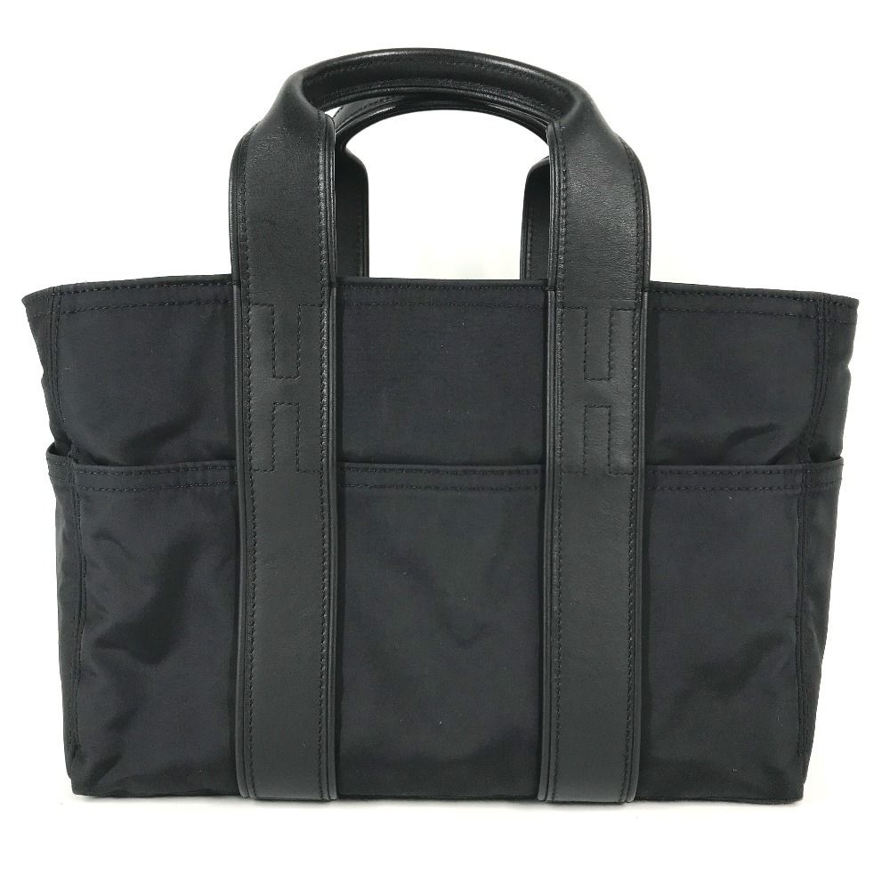 Hermes Handbag Acapulco PM Nylon Leather Black — view 2