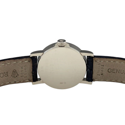 Rolex Cellini 6110/9 Watch WG Leather Quartz Silver — view 4