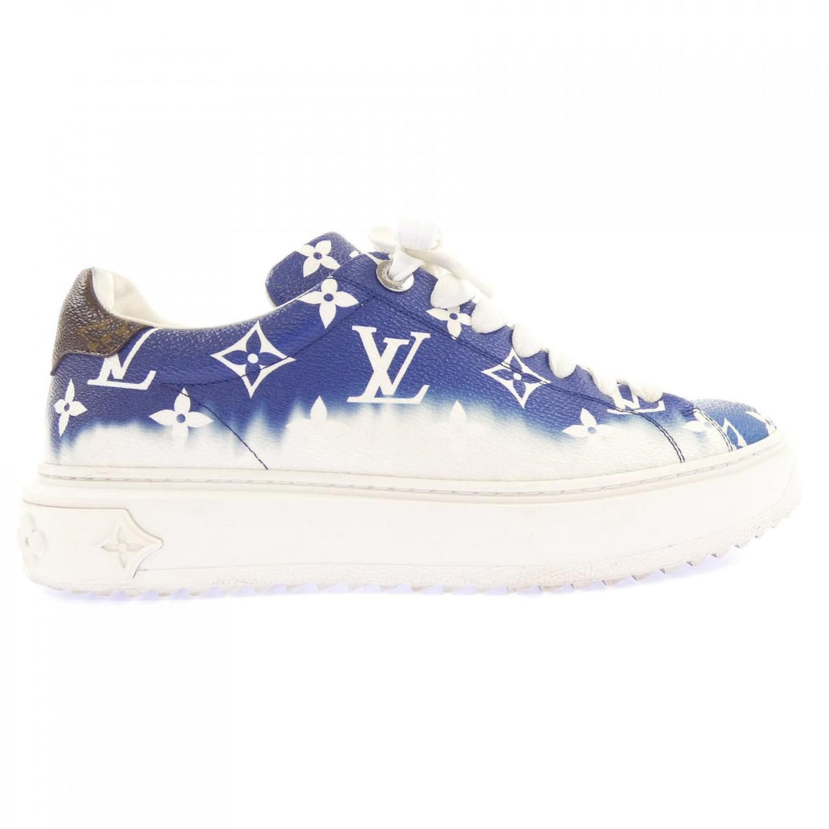 Louis Vuitton Patent Monogram Canvas LV Escale Timeout Line Sneakers