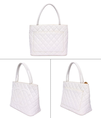 Chanel Tote Shoulder Bag Reissue Gold Caviar Leather — view 2