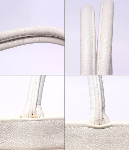 Chanel Tote Shoulder Bag Reissue Gold Caviar Leather — view 8