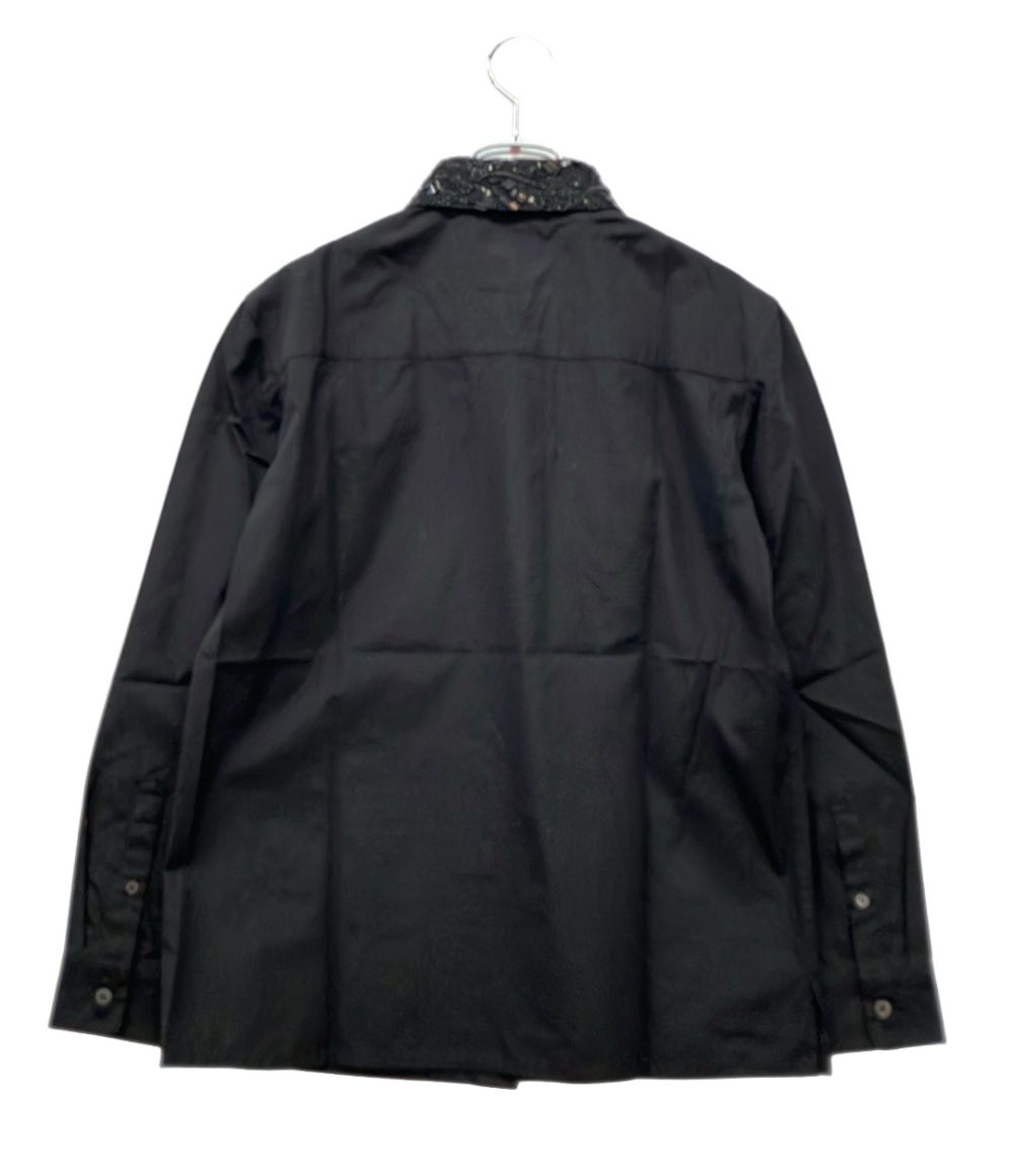 Prada Long Sleeve Shirt Beads Embroidery 40 — view 2