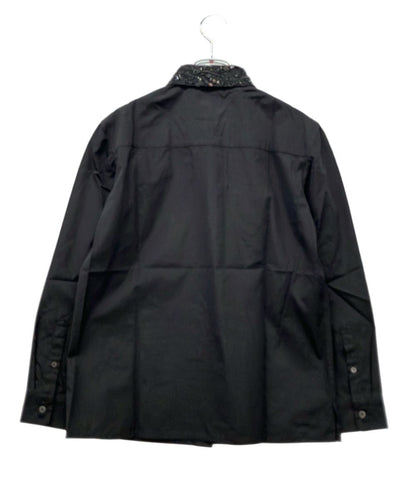Prada Long Sleeve Shirt Beads Embroidery 40 — view 2