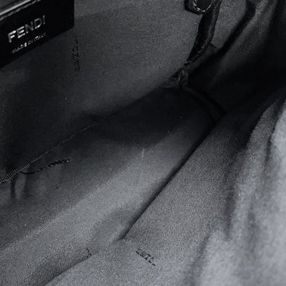 Fendi Backpack Bugs Monster Leather Nylon Black — view 6
