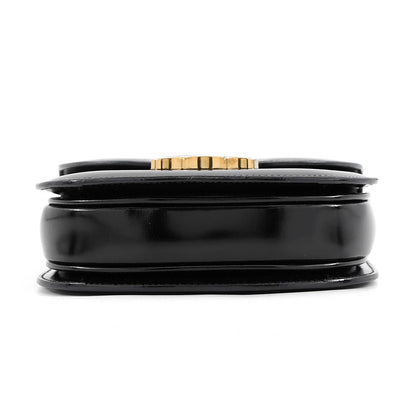 Celine Handbag Bubas Clair Mini Triomphe Leather 2-Way Shoulder Black — view 3