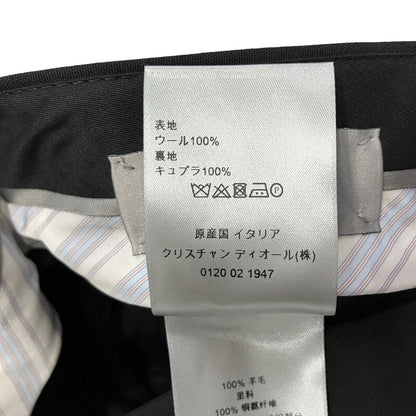Dior Wool Trousers Pants Center Crease 48c Black — view 7