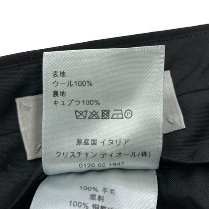 Dior Summer Wool Trousers Pants Center Crease Black 48 — view 7