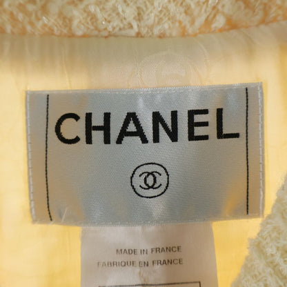Chanel Tweed Jacket 06A Camellia Ivory — view 7
