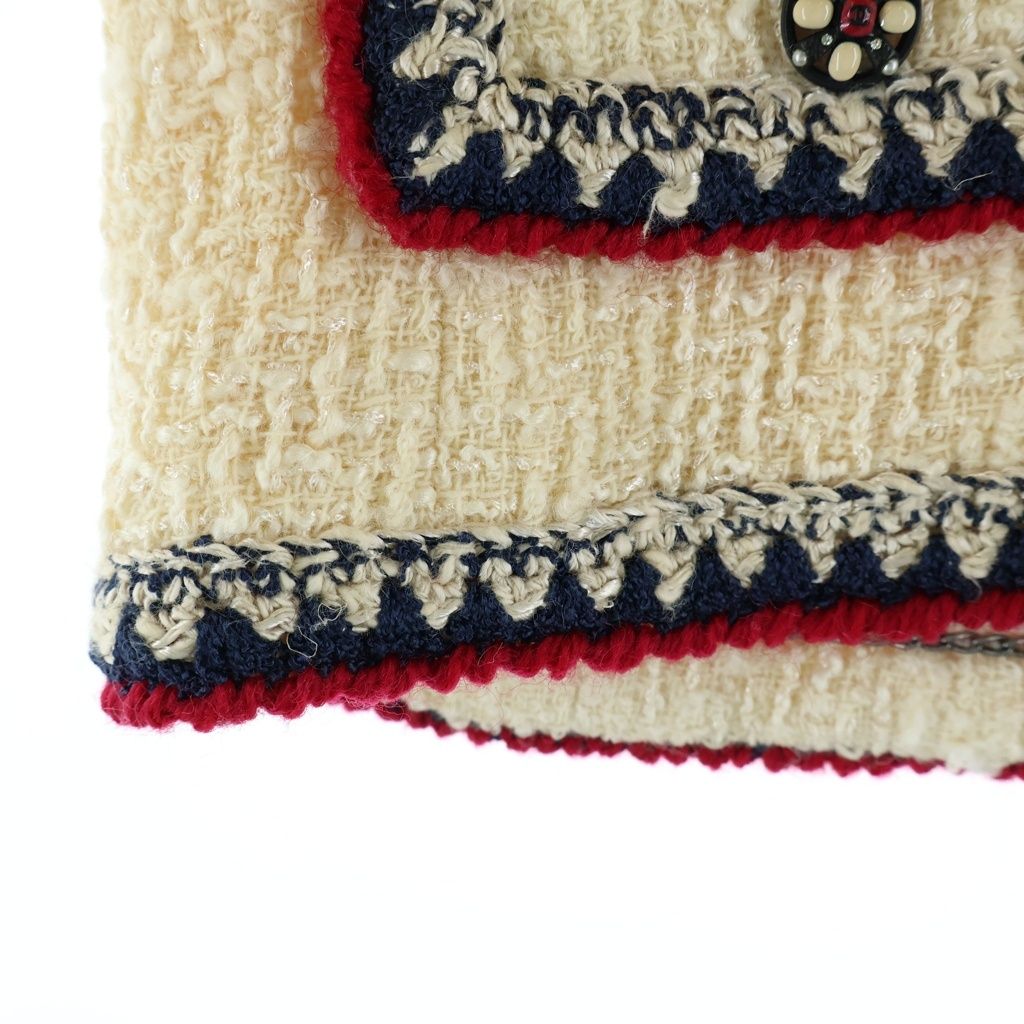 Chanel Tweed Jacket 06A Camellia Ivory — view 6