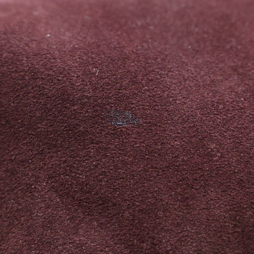 Gucci Suede Tote Bag Brown Bordeaux Leather Silver — view 6