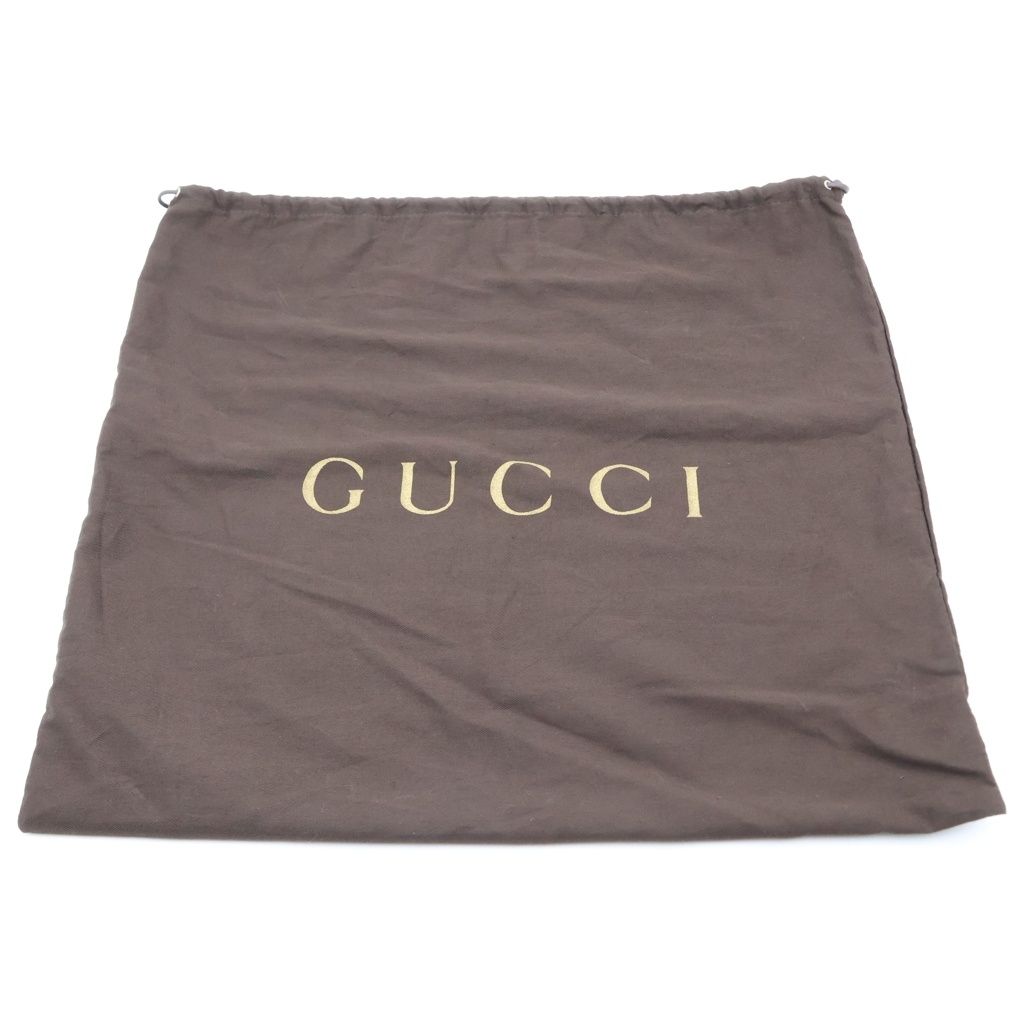 Gucci Suede Tote Bag Brown Bordeaux Leather Silver — view 8