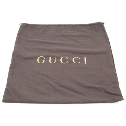 Gucci Suede Tote Bag Brown Bordeaux Leather Silver — view 8