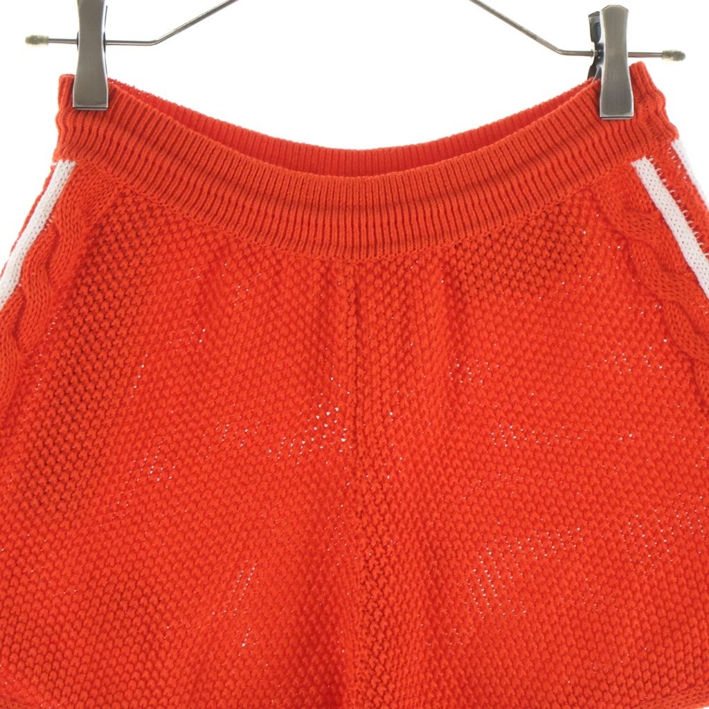 Gucci 22 SS Adidas Cable Knit Shorts Red — view 4