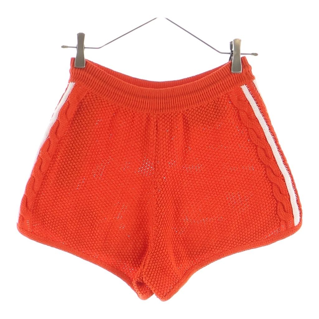 Gucci 22 SS Adidas Cable Knit Shorts Red — view 2