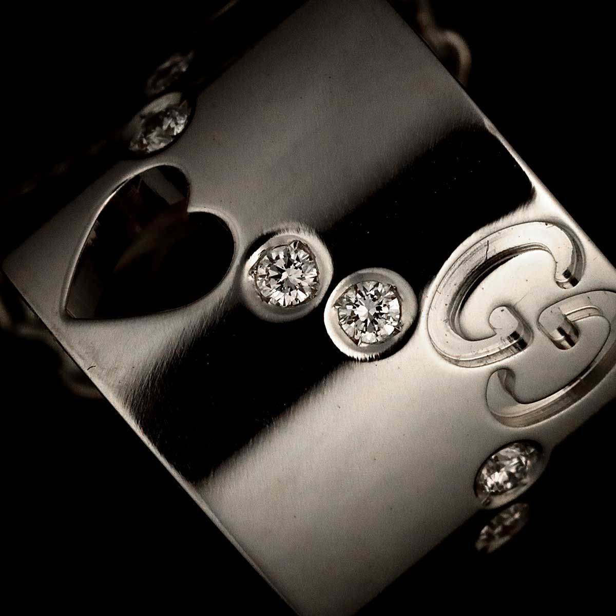 Gucci Icon Diamond Necklace 18k White Gold — view 6
