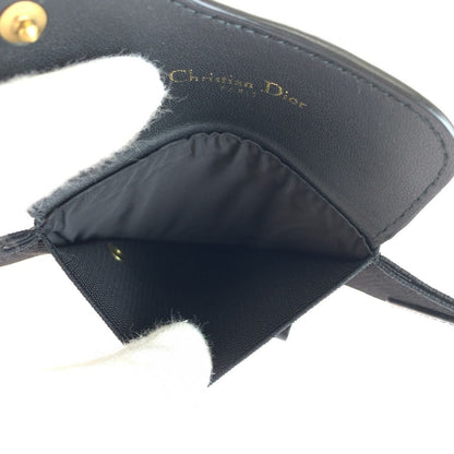Dior Saddle Black Gold Fabric Leather Belt — view 6