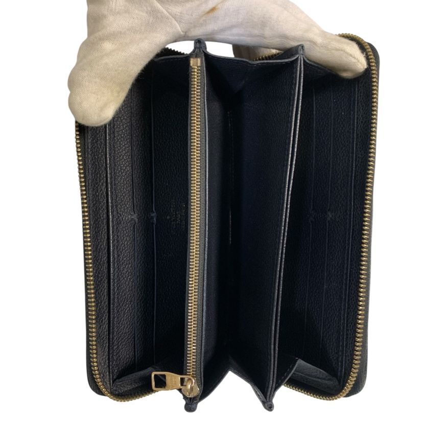 Louis Vuitton Zippy Wallet Empreinte Black Noir Gold — view 3