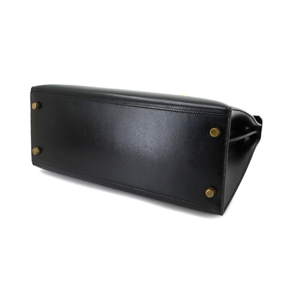 Hermes Kelly 28 Box Calf Black 2-Way Bag — view 5