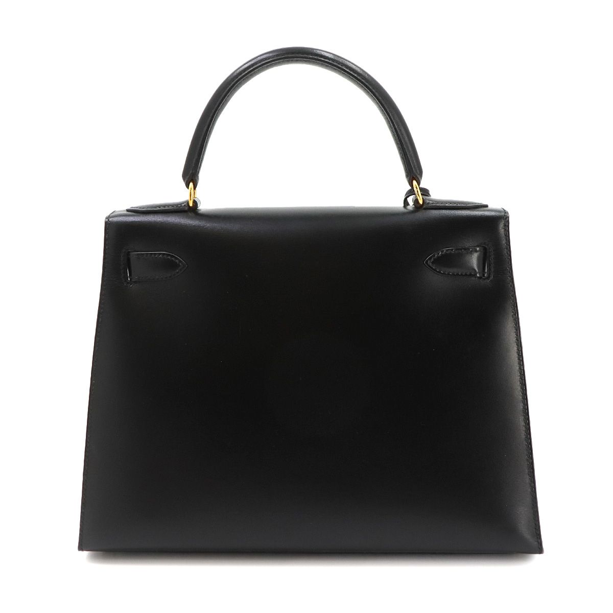 Hermes Kelly 28 Box Calf Black 2-Way Bag — view 3