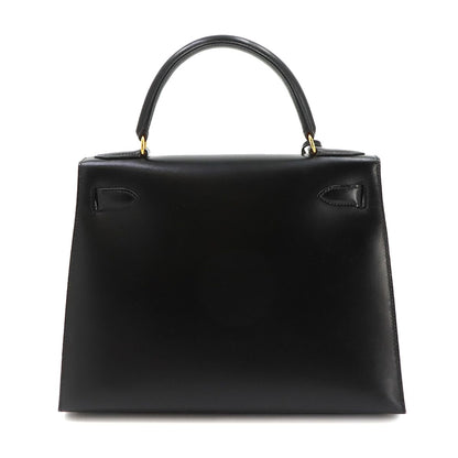 Hermes Kelly 28 Box Calf Black 2-Way Bag — view 3