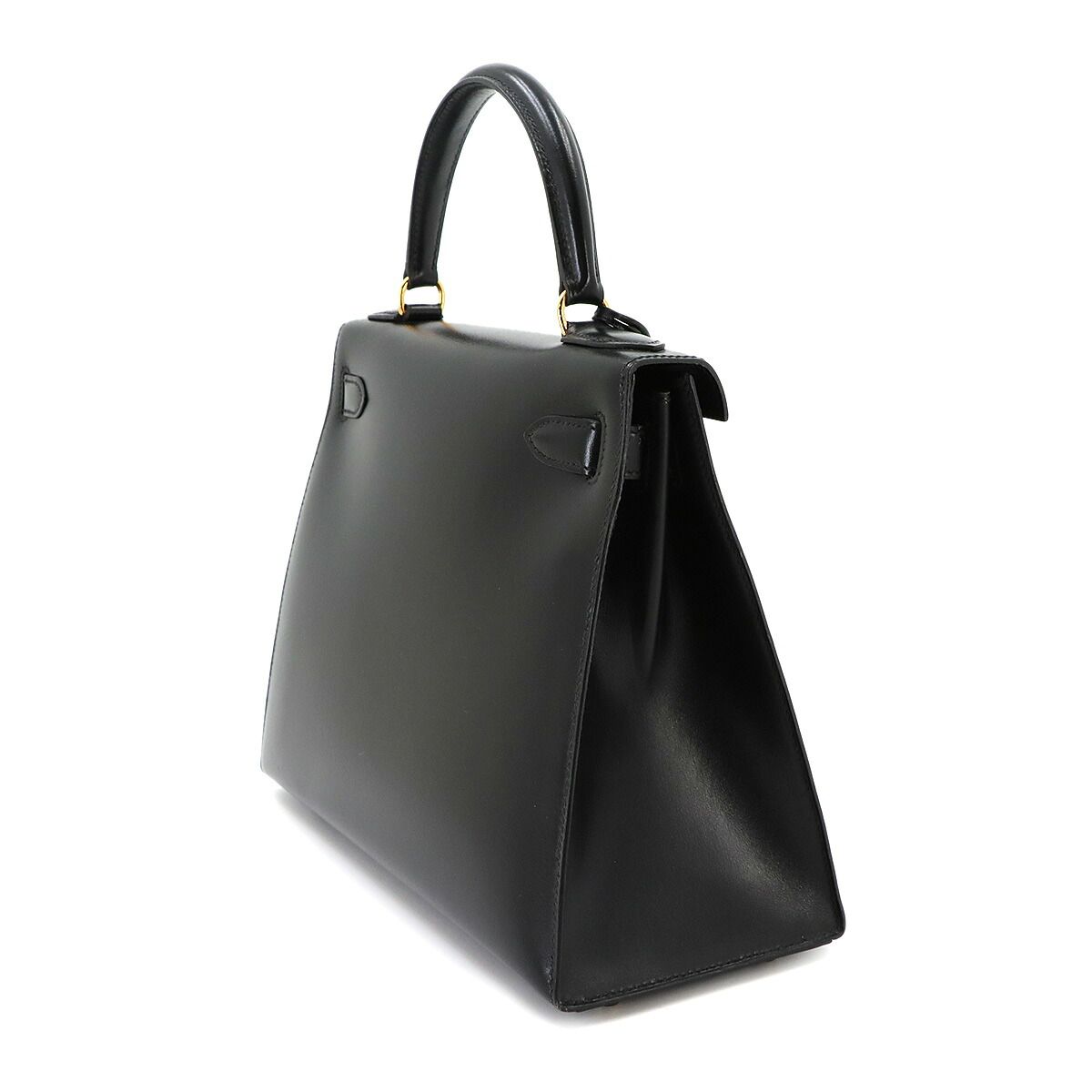 Hermes Kelly 28 Box Calf Black 2-Way Bag — view 4