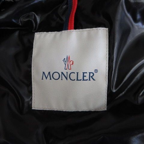 Moncler Ghany Down Vest Zip Up Stand Collar Patch Black 00 — view 3
