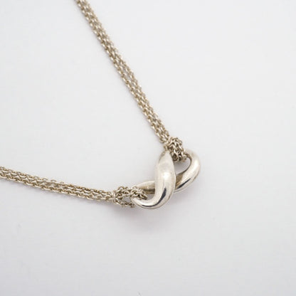 Tiffany & Co Necklace Infinity Double Chain 925 Sterling Silver — view 2