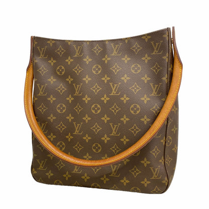 Louis Vuitton Shoulder Bag Monogram Looping GM Brown